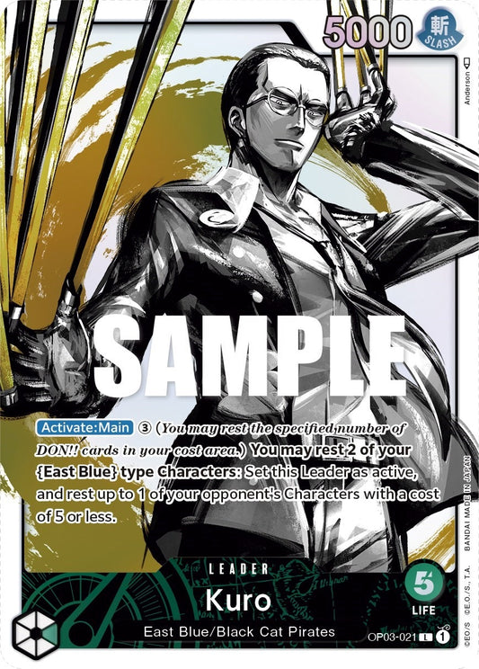 Image for Kuro (Alternate Art) (OP03-021) (Pillars of Strength) - One Piece Card Game