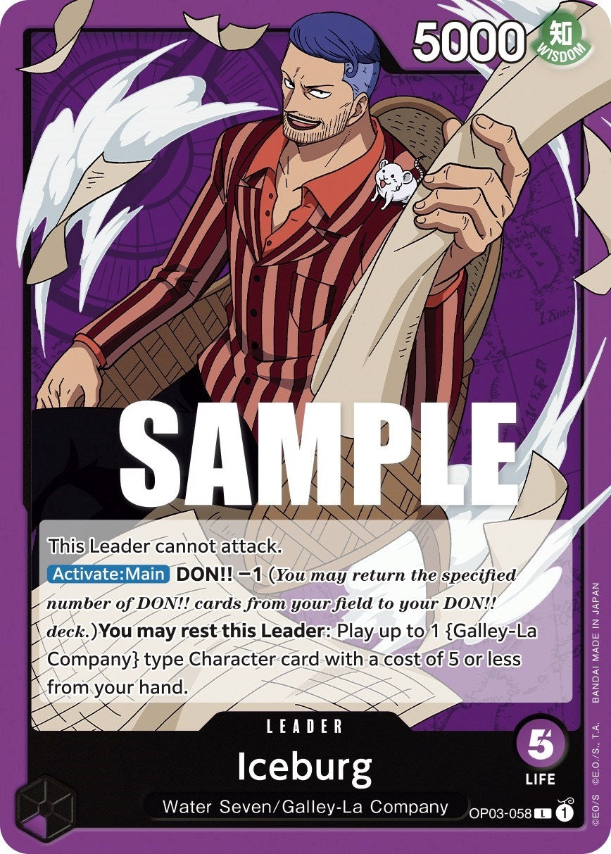 Image for Iceburg (OP03-058) (Pillars of Strength) - One Piece Card Game