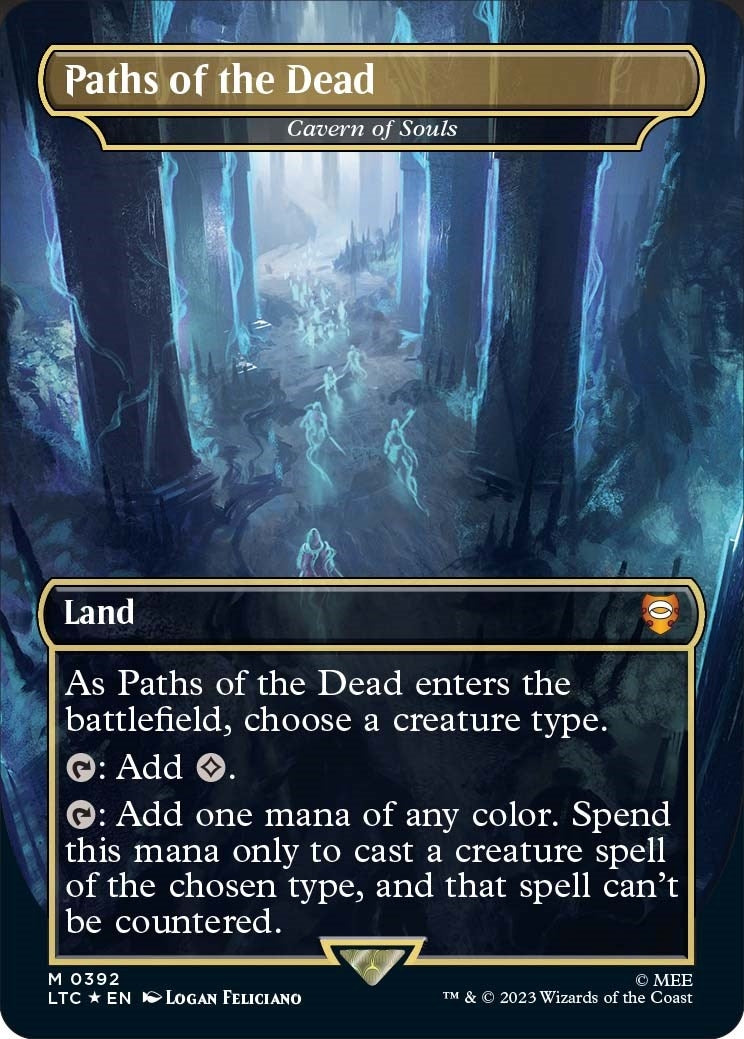 Image for Paths of the Dead - Cavern of Souls (Surge Foil) (392) (Commander: The Lord of the Rings: Tales of Middle-earth) - Magic: The Gathering