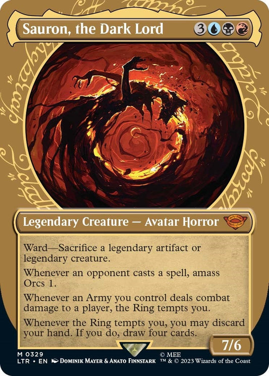 Image for Sauron, the Dark Lord (Showcase) (329) (Universes Beyond: The Lord of the Rings: Tales of Middle-earth) - Magic: The Gathering