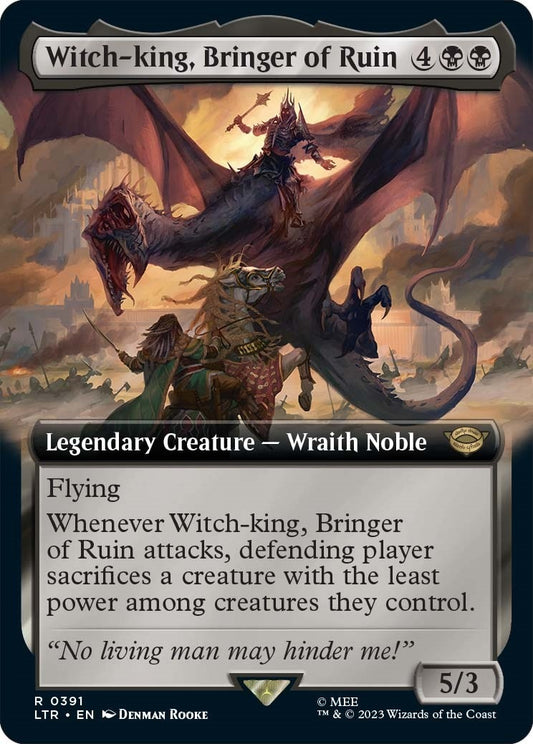 Image for Witch-king, Bringer of Ruin (Extended Art) (391) (Universes Beyond: The Lord of the Rings: Tales of Middle-earth) - Magic: The Gathering