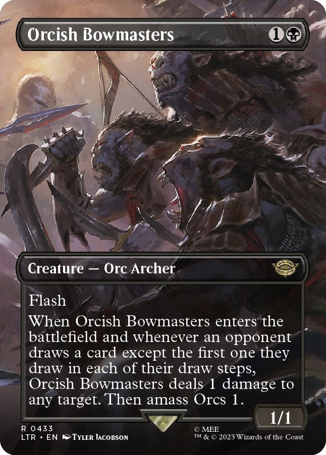 Image for Orcish Bowmasters (Borderless) (433) (Universes Beyond: The Lord of the Rings: Tales of Middle-earth) - Magic: The Gathering
