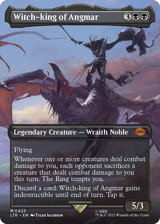 Image for Witch-king of Angmar (Borderless) (423) (Universes Beyond: The Lord of the Rings: Tales of Middle-earth) - Magic: The Gathering