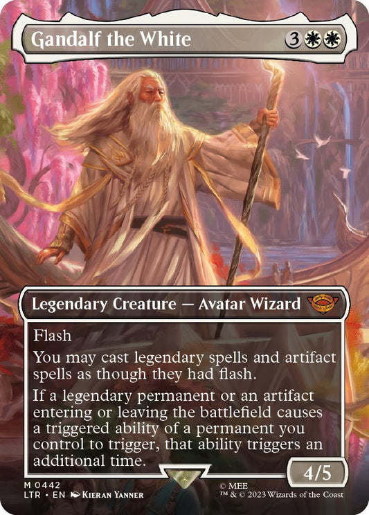 Image for Gandalf the White (Borderless) (442) (Universes Beyond: The Lord of the Rings: Tales of Middle-earth) - Magic: The Gathering