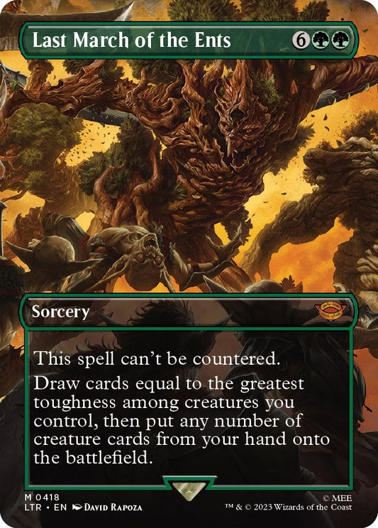 Image for Last March of the Ents (Borderless) (418) (Universes Beyond: The Lord of the Rings: Tales of Middle-earth) - Magic: The Gathering