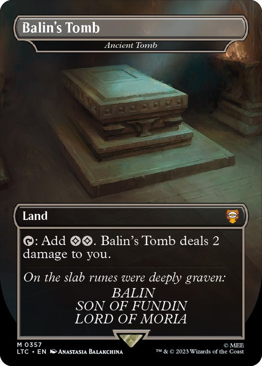 Image for Balin's Tomb - Ancient Tomb (357) (Commander: The Lord of the Rings: Tales of Middle-earth) - Magic: The Gathering
