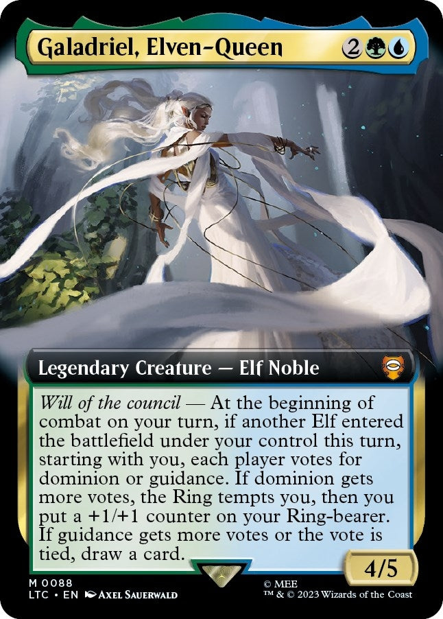 Image for Galadriel, Elven-Queen (Extended Art) (88) (Commander: The Lord of the Rings: Tales of Middle-earth) - Magic: The Gathering