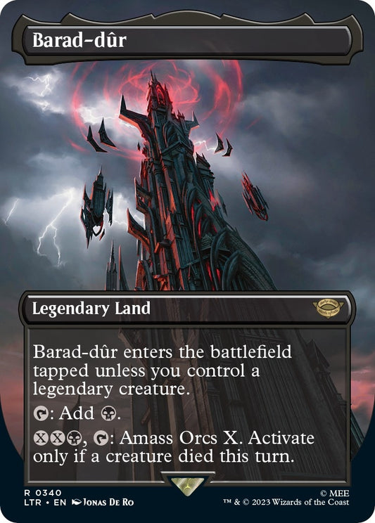 Image for Barad-dur (0340) (Borderless) (340) (Universes Beyond: The Lord of the Rings: Tales of Middle-earth) - Magic: The Gathering