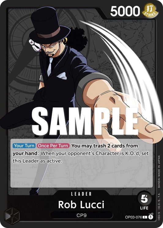 Image for Rob Lucci (076) (OP03-076) (Pillars of Strength) - One Piece Card Game