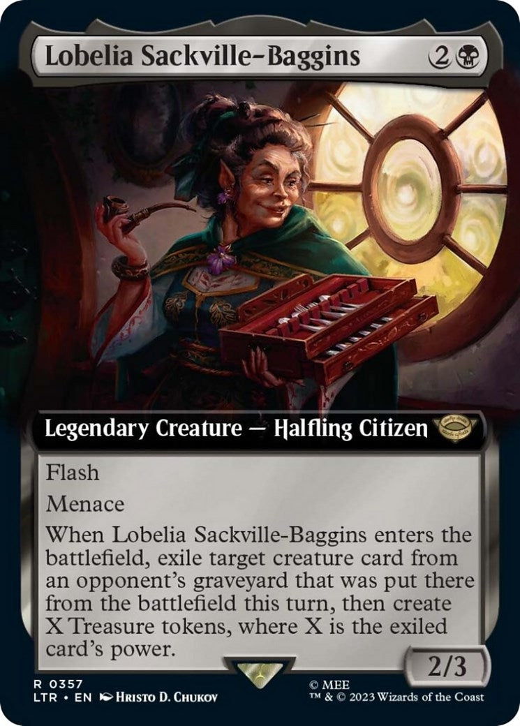 Image for Lobelia Sackville-Baggins (Extended Art) (357) (Universes Beyond: The Lord of the Rings: Tales of Middle-earth) - Magic: The Gathering