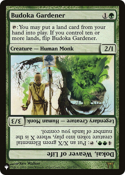 Image for Budoka Gardener // Dokai, Weaver of Life (202/306) (The List Reprints) - Magic: The Gathering