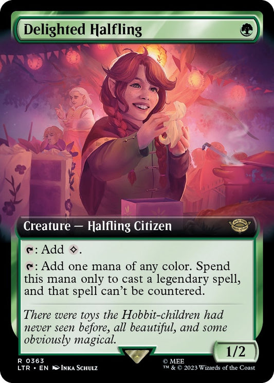 Image for Delighted Halfling (Extended Art) (363) (Universes Beyond: The Lord of the Rings: Tales of Middle-earth) - Magic: The Gathering