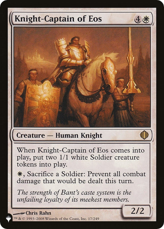 Image for Knight-Captain of Eos (17/249) (The List Reprints) - Magic: The Gathering