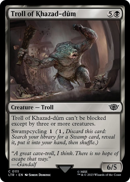 Image for Troll of Khazad-dum (111) (Universes Beyond: The Lord of the Rings: Tales of Middle-earth) - Magic: The Gathering