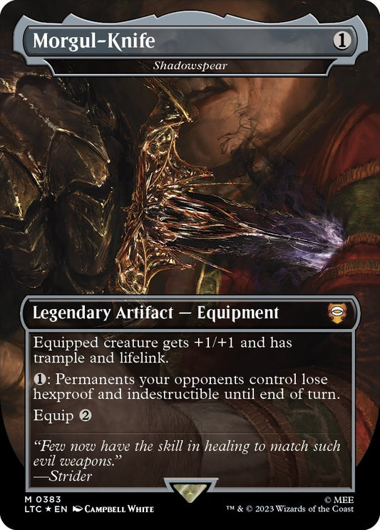 Image for Morgul-Knife - Shadowspear (Surge Foil) (383) (Commander: The Lord of the Rings: Tales of Middle-earth) - Magic: The Gathering