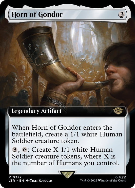 Image for Horn of Gondor (Extended Art) (377) (Universes Beyond: The Lord of the Rings: Tales of Middle-earth) - Magic: The Gathering