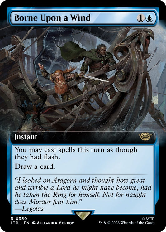 Image for Borne Upon a Wind (Extended Art) (350) (Universes Beyond: The Lord of the Rings: Tales of Middle-earth) - Magic: The Gathering