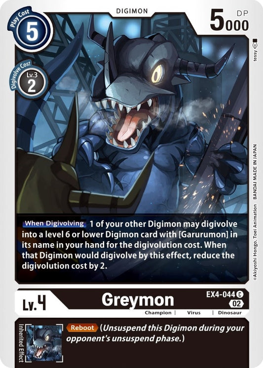 Image for Greymon - EX4-044 (EX4-044 C) (Alternative Being Booster) - Digimon Card Game