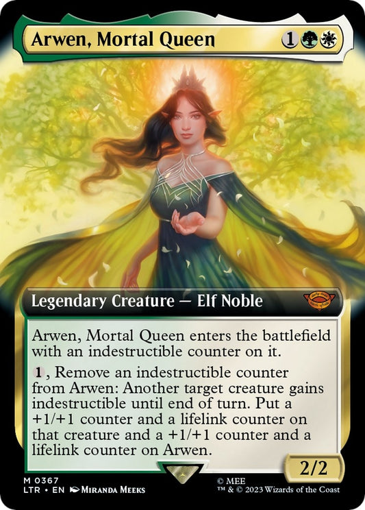 Image for Arwen, Mortal Queen (Extended Art) (367) (Universes Beyond: The Lord of the Rings: Tales of Middle-earth) - Magic: The Gathering