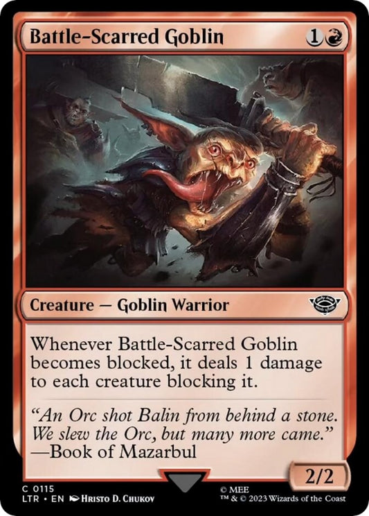 Image for Battle-Scarred Goblin (115) (Universes Beyond: The Lord of the Rings: Tales of Middle-earth) - Magic: The Gathering