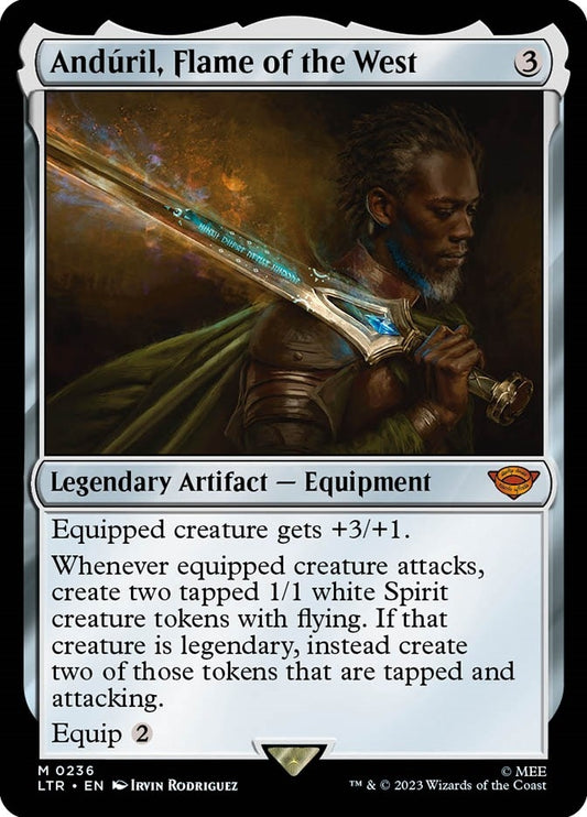 Image for Anduril, Flame of the West (236) (Universes Beyond: The Lord of the Rings: Tales of Middle-earth) - Magic: The Gathering