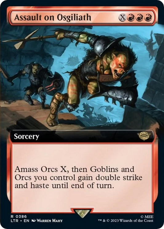 Image for Assault on Osgiliath (Extended Art) (386) (Universes Beyond: The Lord of the Rings: Tales of Middle-earth) - Magic: The Gathering