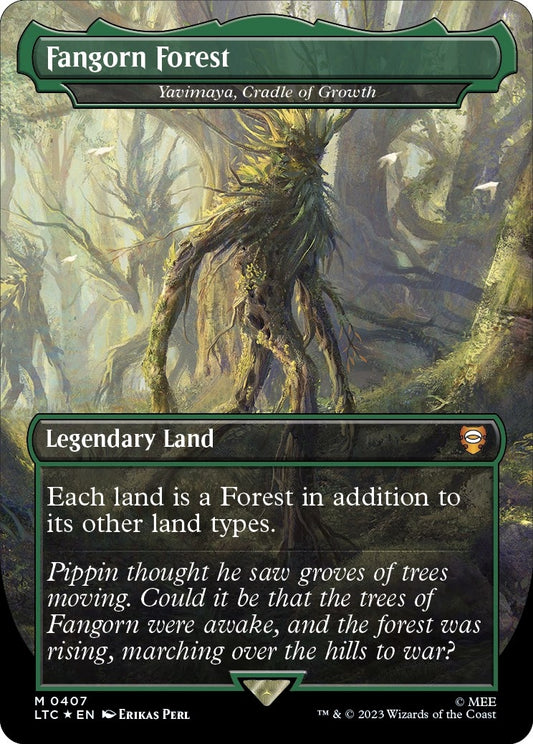 Image for Fangorn Forest - Yavimaya, Cradle of Growth (Surge Foil) (407) (Commander: The Lord of the Rings: Tales of Middle-earth) - Magic: The Gathering