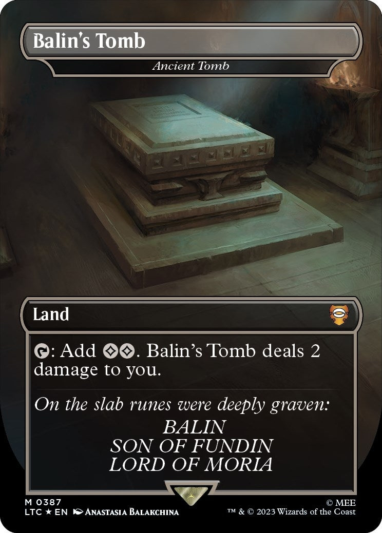 Image for Balin's Tomb - Ancient Tomb (Surge Foil) (387) (Commander: The Lord of the Rings: Tales of Middle-earth) - Magic: The Gathering