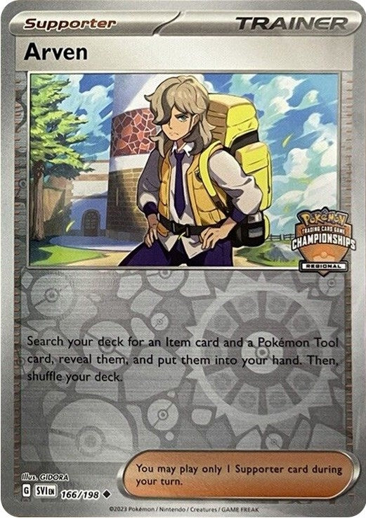Image for Arven - 166/198 (Regional Championships) (166/198) (League & Championship Cards) - Pokemon