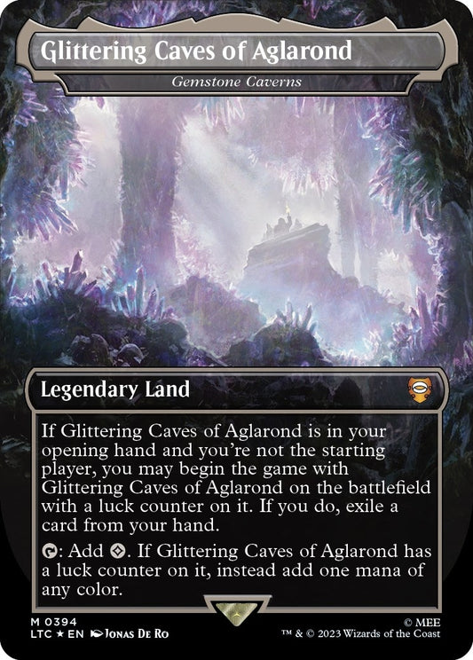 Image for Glittering Caves of Aglarond - Gemstone Caverns (Surge Foil) (394) (Commander: The Lord of the Rings: Tales of Middle-earth) - Magic: The Gathering