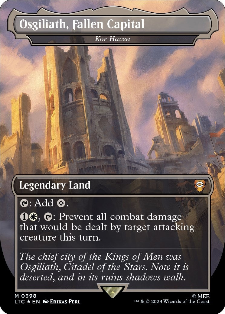 Image for Osgiliath, Fallen Capital - Kor Haven (Surge Foil) (398) (Commander: The Lord of the Rings: Tales of Middle-earth) - Magic: The Gathering