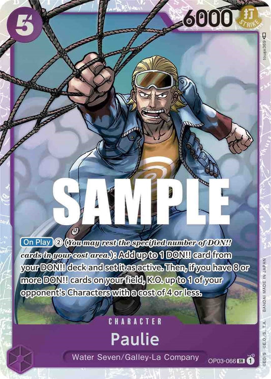 Image for Paulie (OP03-066) (Pillars of Strength) - One Piece Card Game