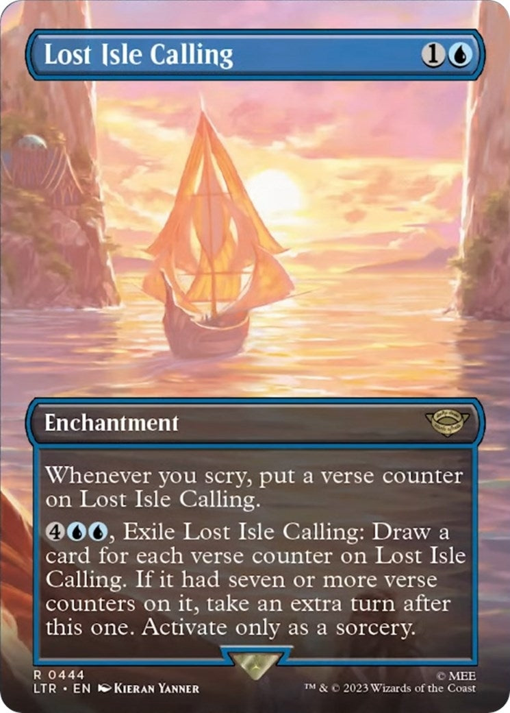Image for Lost Isle Calling (Borderless) (444) (Universes Beyond: The Lord of the Rings: Tales of Middle-earth) - Magic: The Gathering