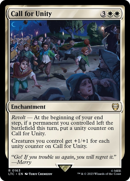 Image for Call for Unity (163) (Commander: The Lord of the Rings: Tales of Middle-earth) - Magic: The Gathering