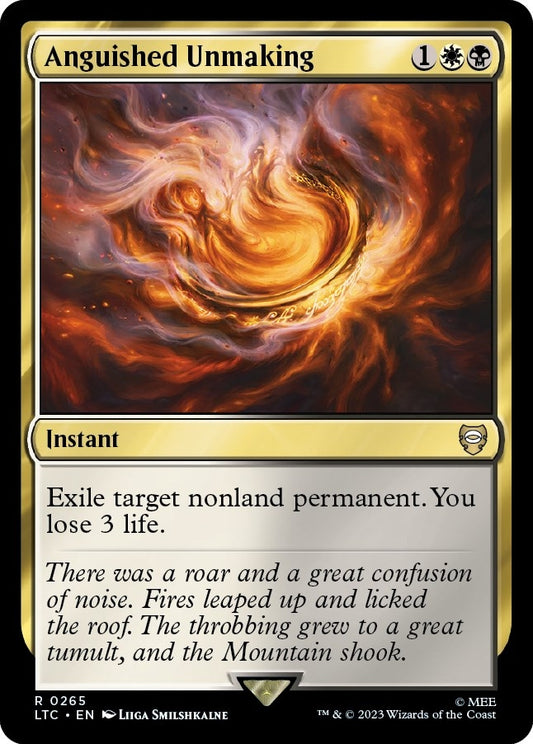 Image for Anguished Unmaking (265) (Commander: The Lord of the Rings: Tales of Middle-earth) - Magic: The Gathering