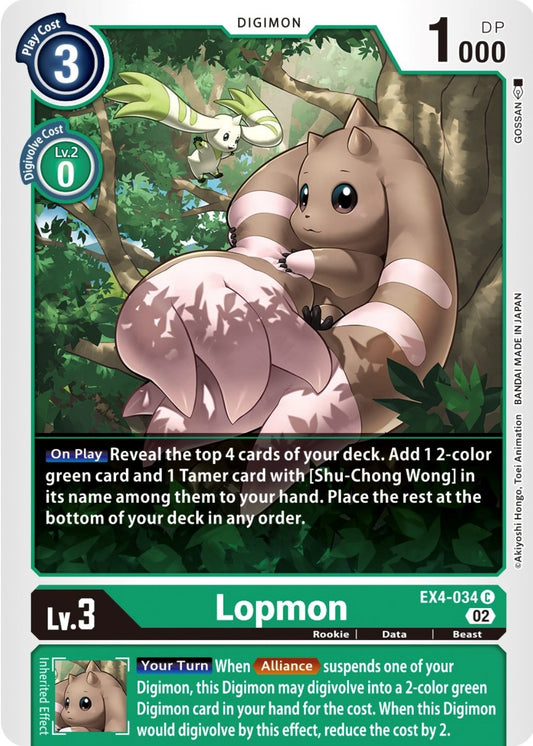 Image for Lopmon (EX4-034 C) (Alternative Being Booster) - Digimon Card Game