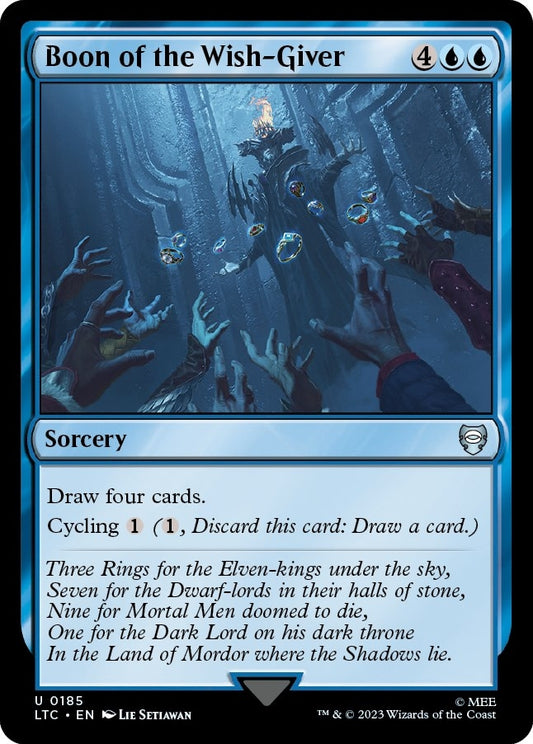Image for Boon of the Wish-Giver (185) (Commander: The Lord of the Rings: Tales of Middle-earth) - Magic: The Gathering
