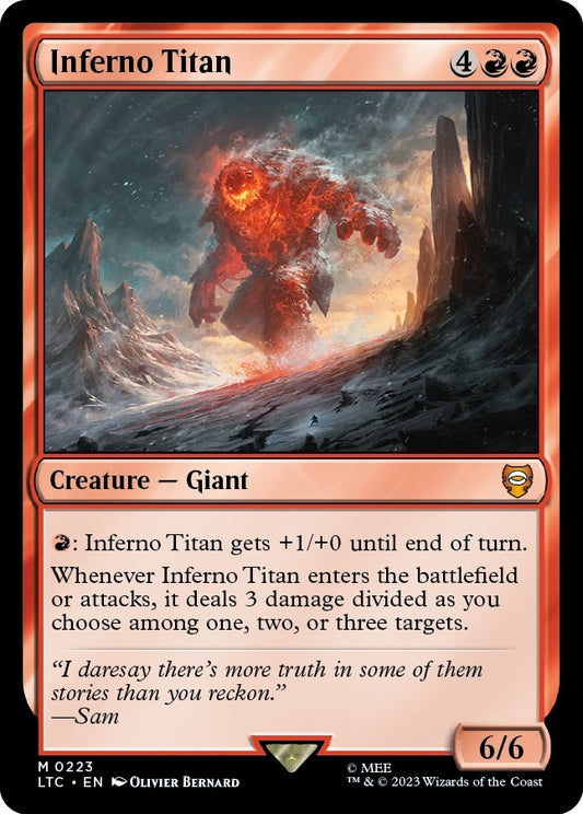 Image for Inferno Titan (223) (Commander: The Lord of the Rings: Tales of Middle-earth) - Magic: The Gathering