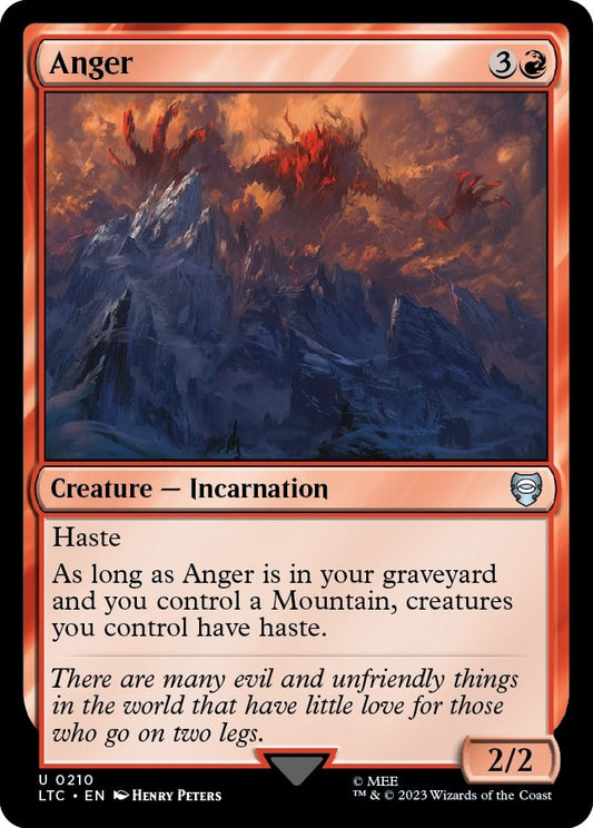 Image for Anger (210) (Commander: The Lord of the Rings: Tales of Middle-earth) - Magic: The Gathering