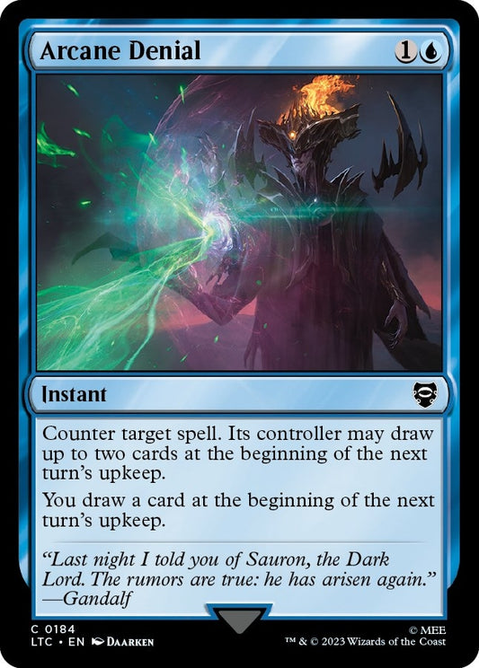 Image for Arcane Denial (184) (Commander: The Lord of the Rings: Tales of Middle-earth) - Magic: The Gathering