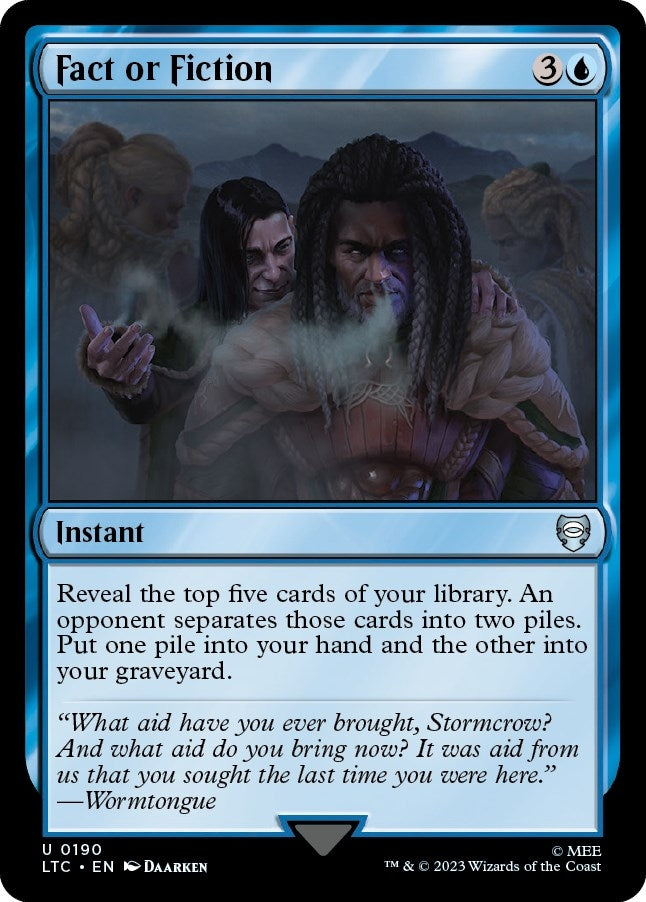 Image for Fact or Fiction (190) (Commander: The Lord of the Rings: Tales of Middle-earth) - Magic: The Gathering