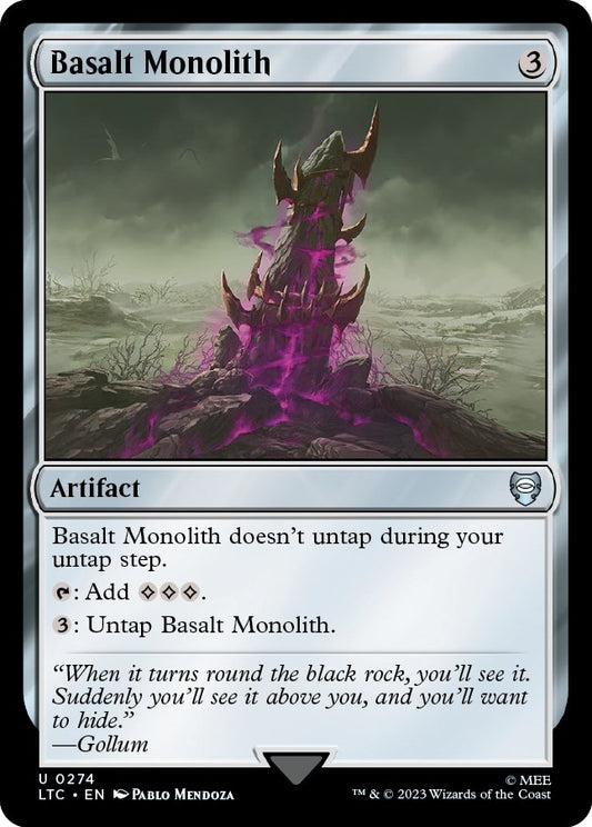 Image for Basalt Monolith (274) (Commander: The Lord of the Rings: Tales of Middle-earth) - Magic: The Gathering