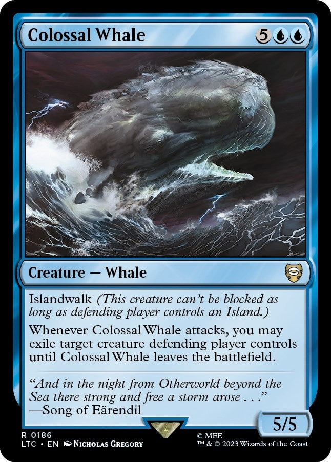 Image for Colossal Whale (186) (Commander: The Lord of the Rings: Tales of Middle-earth) - Magic: The Gathering