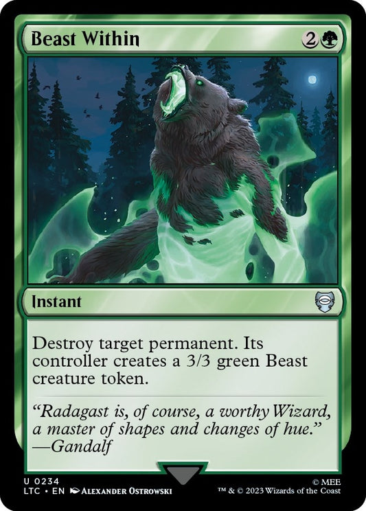 Image for Beast Within (234) (Commander: The Lord of the Rings: Tales of Middle-earth) - Magic: The Gathering