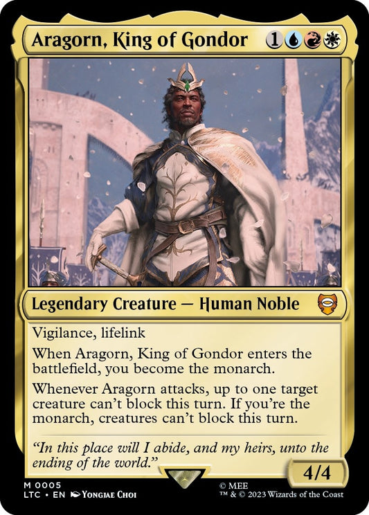 Image for Aragorn, King of Gondor (5) (Commander: The Lord of the Rings: Tales of Middle-earth) - Magic: The Gathering