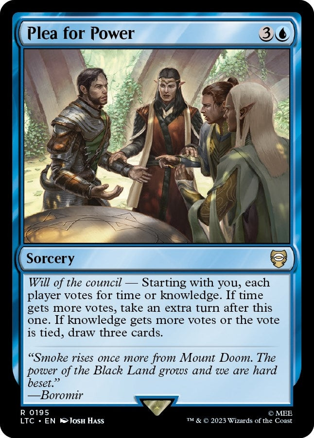 Image for Plea for Power (195) (Commander: The Lord of the Rings: Tales of Middle-earth) - Magic: The Gathering
