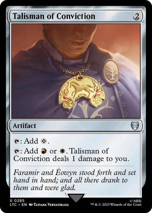 Image for Talisman of Conviction (285) (Commander: The Lord of the Rings: Tales of Middle-earth) - Magic: The Gathering