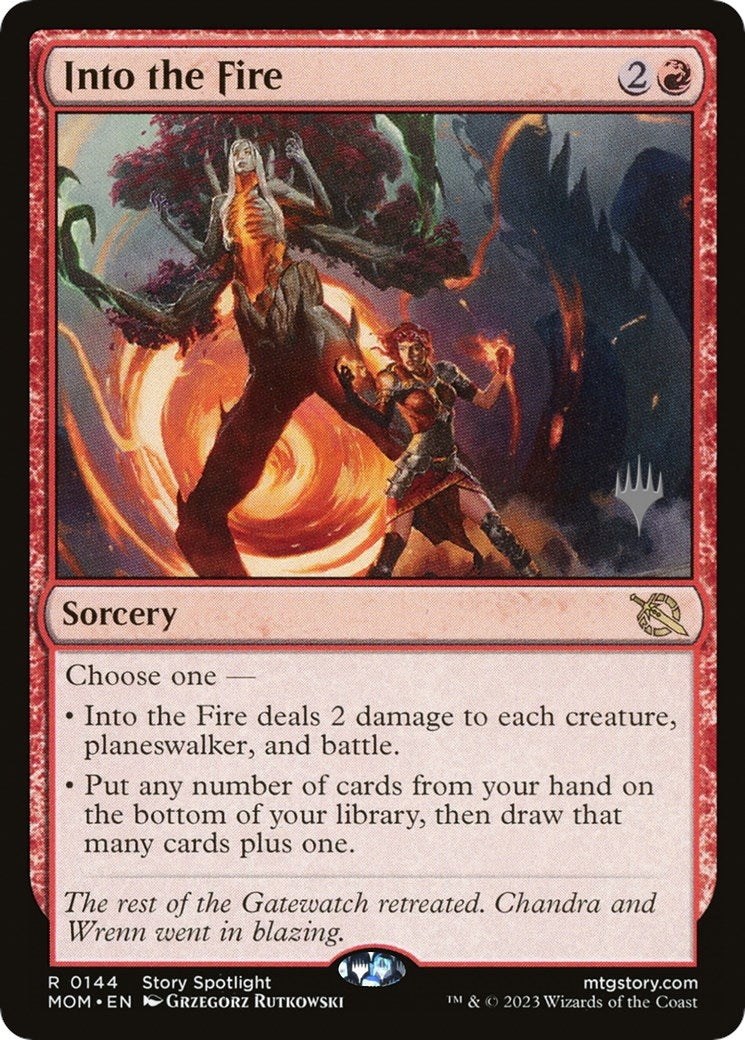 Image for Into the Fire (144) (Promo Pack: March of the Machine) - Magic: The Gathering