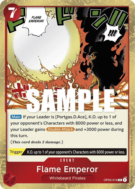 Image for Flame Emperor (OP03-016) (Pillars of Strength) - One Piece Card Game