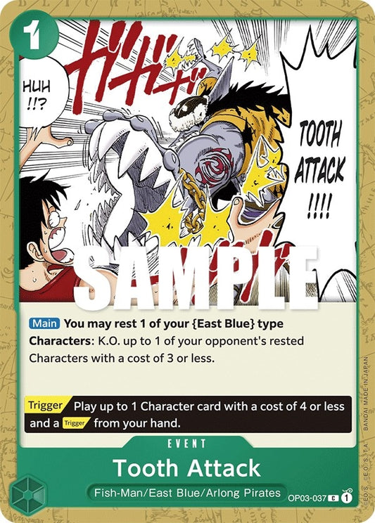 Image for Tooth Attack (OP03-037) (Pillars of Strength) - One Piece Card Game
